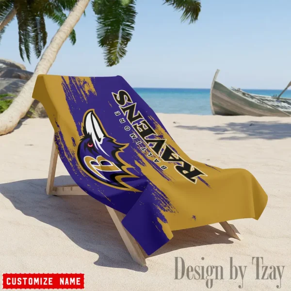 Baltimore Ravens NFL Beach Towels New 2025 AZBTOWEL484 - Image 3