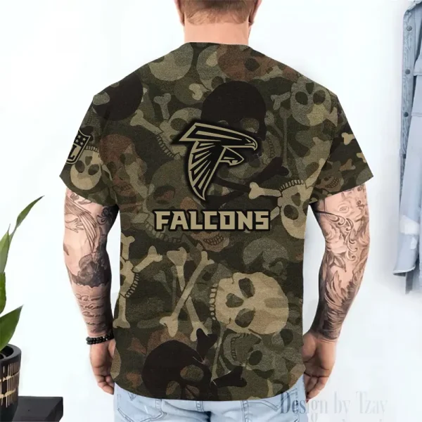 Atlanta Falcons Trendy Men's 3D Printed T-shirt Fashion O-neck 2025 AZTS1408 - Image 2