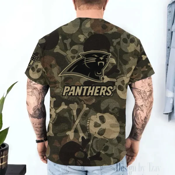 Carolina Panthers Trendy Men's 3D Printed T-shirt Fashion O-neck 2025 AZTS1411 - Image 2