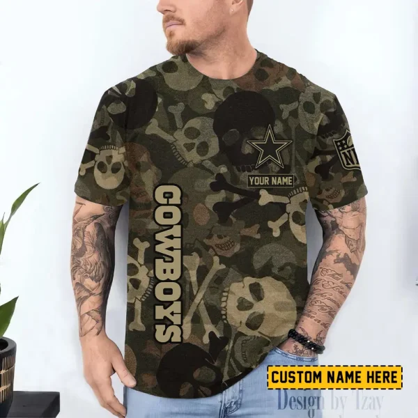 Dallas Cowboys Trendy Men's 3D Printed T-shirt Fashion O-neck 2025 AZTS1415
