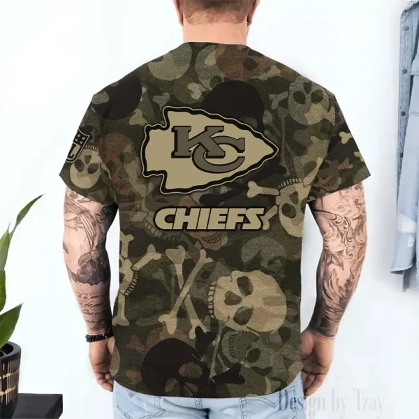 Kansas City Chiefs Trendy Men's 3D Printed T-shirt Fashion O-neck 2025 AZTS1422 - Image 2
