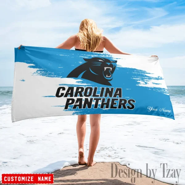 Carolina Panthers NFL Beach Towels New 2025 AZBTOWEL486 - Image 2