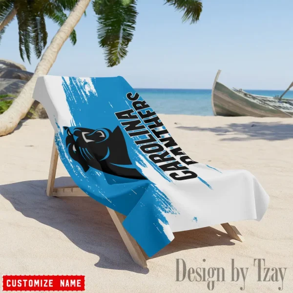 Carolina Panthers NFL Beach Towels New 2025 AZBTOWEL486