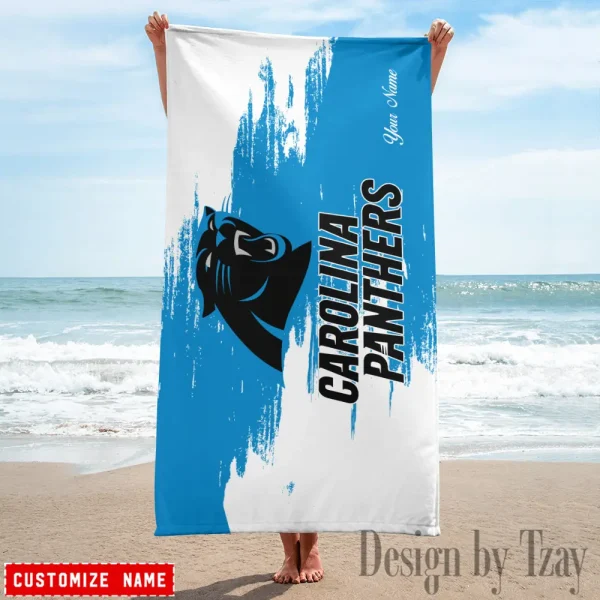 Carolina Panthers NFL Beach Towels New 2025 AZBTOWEL486 - Image 3