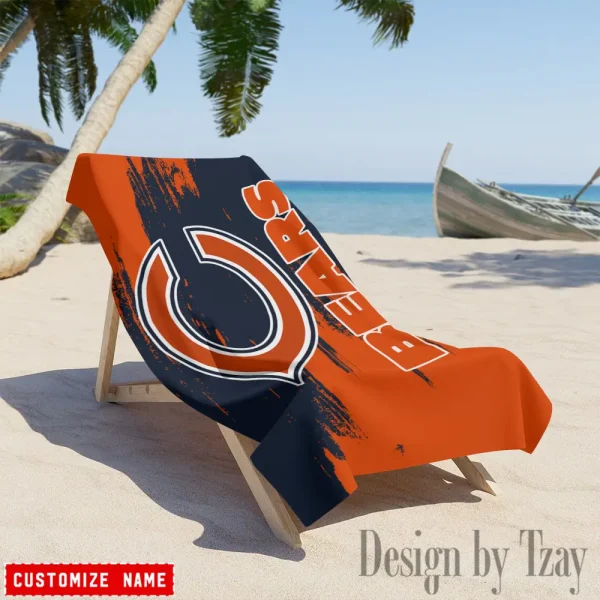 Chicago Bears NFL Beach Towels New 2025 AZBTOWEL487