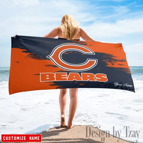 Chicago Bears NFL Beach Towels New 2025 AZBTOWEL487 - Image 2