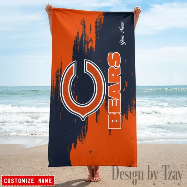 Chicago Bears NFL Beach Towels New 2025 AZBTOWEL487 - Image 3