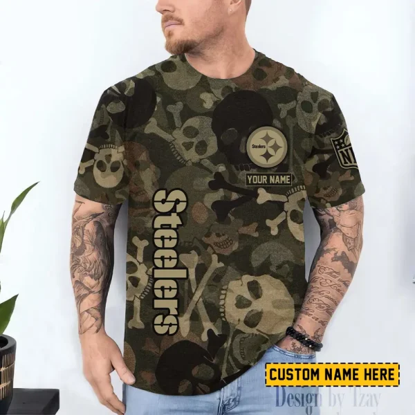 Pittsburgh Steelers Trendy Men's 3D Printed T-shirt Fashion O-neck 2025 AZTS1433