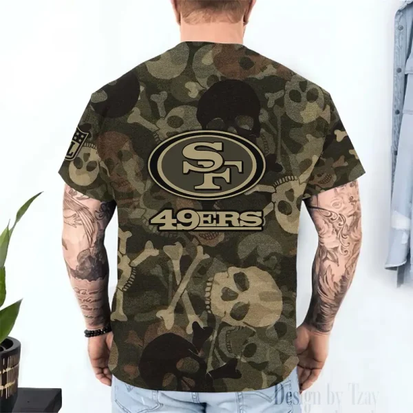 San Francisco 49ers Trendy Men's 3D Printed T-shirt Fashion O-neck 2025 AZTS1434 - Image 2