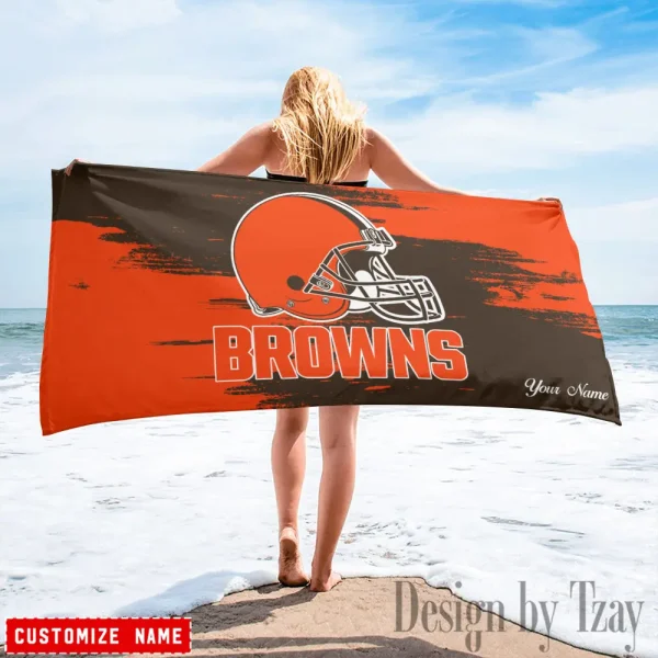 Cleveland Browns NFL Beach Towels New 2025 AZBTOWEL489 - Image 3