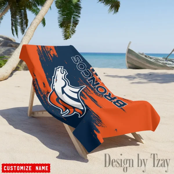 Denver Broncos NFL Beach Towels New 2025 AZBTOWEL491