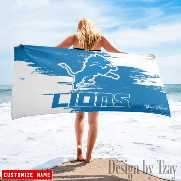 Detroit Lions NFL Beach Towels New 2025 AZBTOWEL492 - Image 2