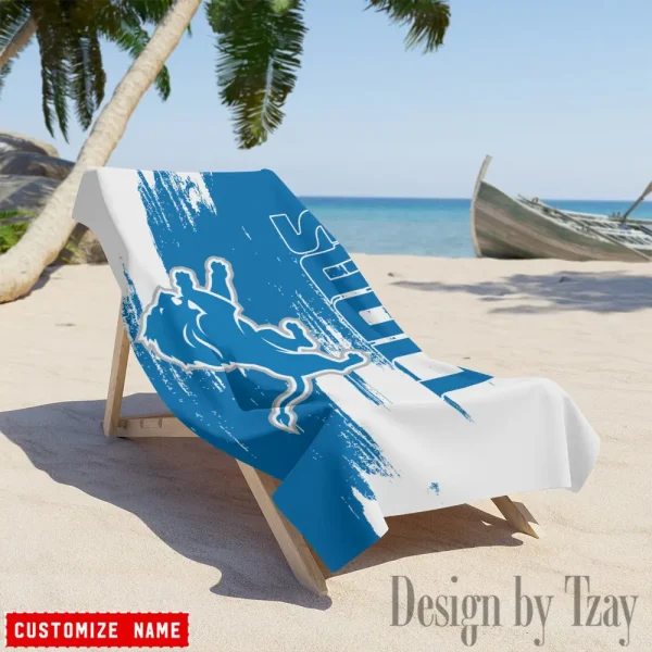 Detroit Lions NFL Beach Towels New 2025 AZBTOWEL492 - Image 3