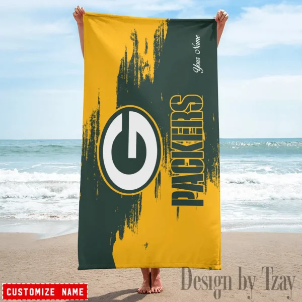 Green Bay Packers NFL Beach Towels New 2025 AZBTOWEL494 - Image 3