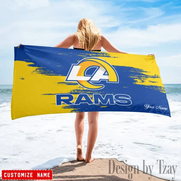 Los Angeles Rams NFL Beach Towels New 2025 AZBTOWEL500 - Image 2