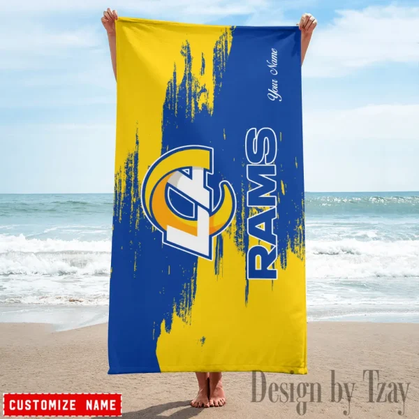 Los Angeles Rams NFL Beach Towels New 2025 AZBTOWEL500 - Image 3