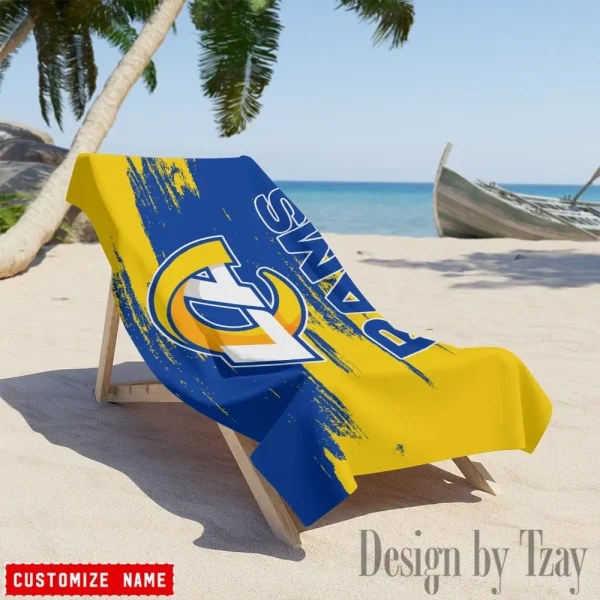 Los Angeles Rams NFL Beach Towels New 2025 AZBTOWEL500