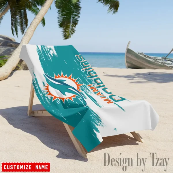 Miami Dolphins NFL Beach Towels New 2025 AZBTOWEL501