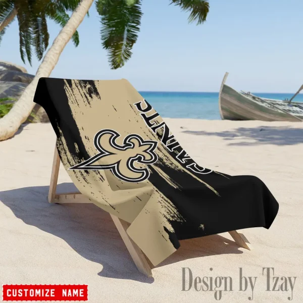 New Orleans Saints NFL Beach Towels New 2025 AZBTOWEL504 - Image 3