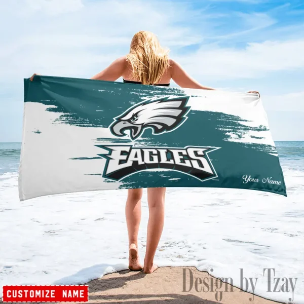 Philadelphia Eagles NFL Beach Towels New 2025 AZBTOWEL507 - Image 2