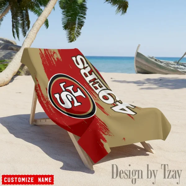 San Francisco 49ers NFL Beach Towels New 2025 AZBTOWEL509
