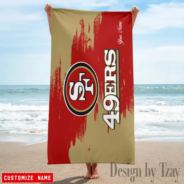 San Francisco 49ers NFL Beach Towels New 2025 AZBTOWEL509 - Image 2