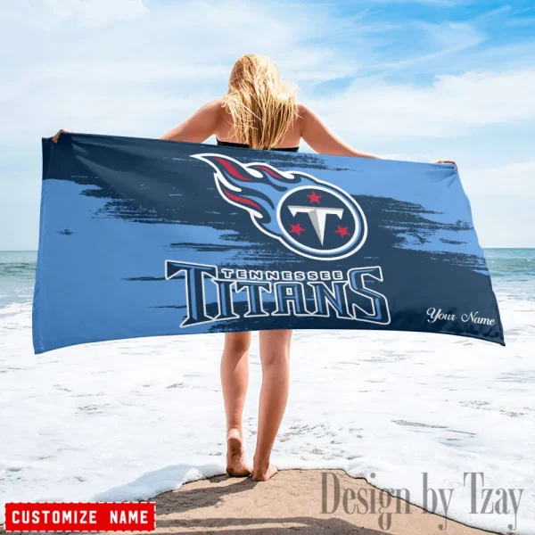 Tennessee Titans NFL Beach Towels New 2025 AZBTOWEL512 - Image 3