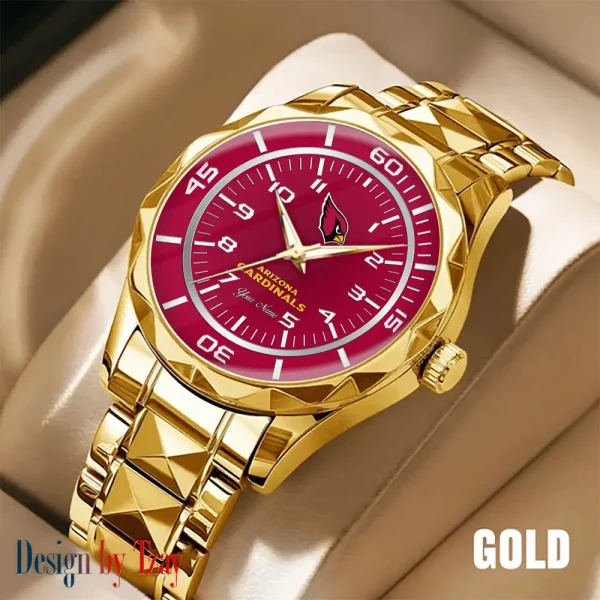 Arizona Cardinals Best Dad Ever Luxury Diamond Men Wristwatch Father's Day Gift SPTDMW227 - Image 5