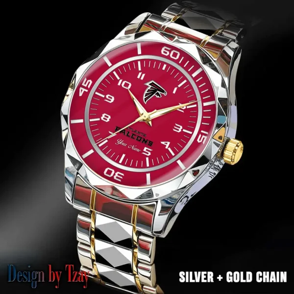 Atlanta Falcons Best Dad Ever Luxury Diamond Men Wristwatch Father's Day Gift SPTDMW228 - Image 2