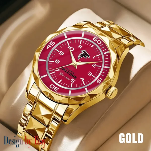 Atlanta Falcons Best Dad Ever Luxury Diamond Men Wristwatch Father's Day Gift SPTDMW228 - Image 4