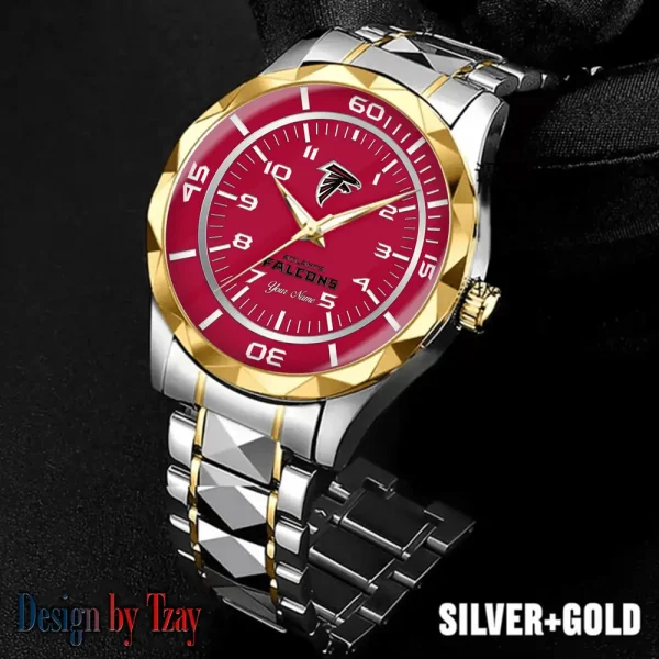 Atlanta Falcons Best Dad Ever Luxury Diamond Men Wristwatch Father's Day Gift SPTDMW228 - Image 5
