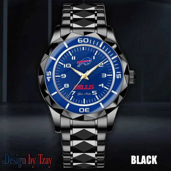 Buffalo Bills Best Dad Ever Luxury Diamond Men Wristwatch Father's Day Gift SPTDMW230 - Image 4