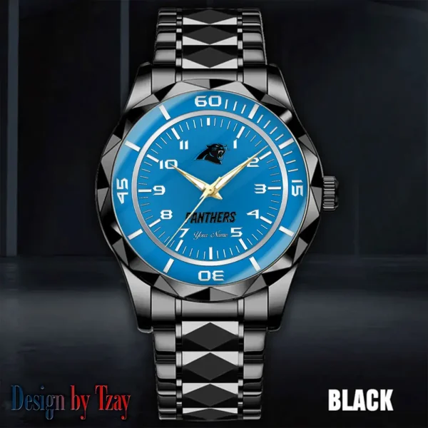 Carolina Panthers Best Dad Ever Luxury Diamond Men Wristwatch Father's Day Gift SPTDMW231 - Image 3