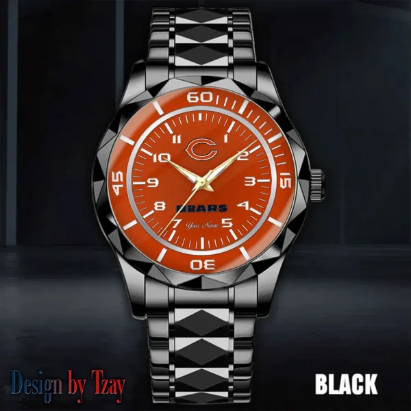 Chicago Bears Best Dad Ever Luxury Diamond Men Wristwatch Father's Day Gift SPTDMW232 - Image 5