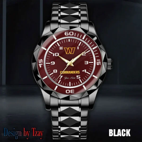 Washington Commanders Best Dad Ever Luxury Diamond Men Wristwatch Father's Day Gift SPTDMW234 - Image 4