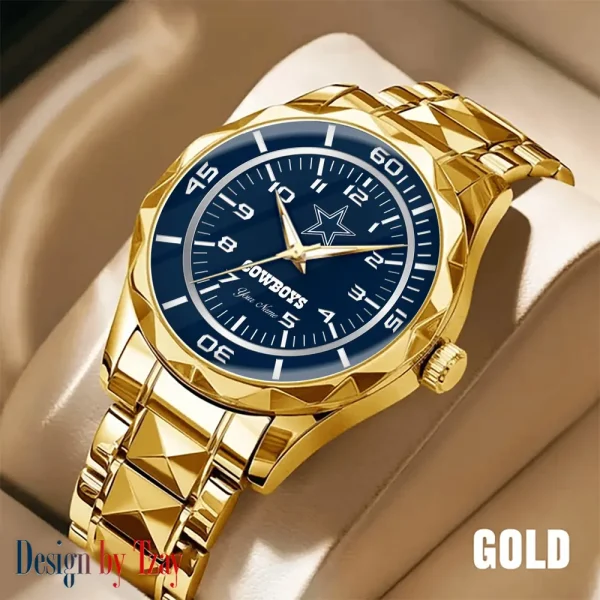 Dallas Cowboys Best Dad Ever Luxury Diamond Men Wristwatch Father's Day Gift SPTDMW236 - Image 2