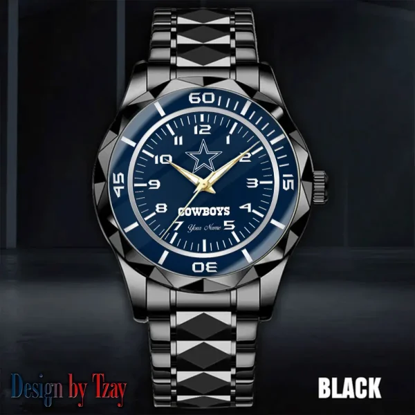 Dallas Cowboys Best Dad Ever Luxury Diamond Men Wristwatch Father's Day Gift SPTDMW236 - Image 5