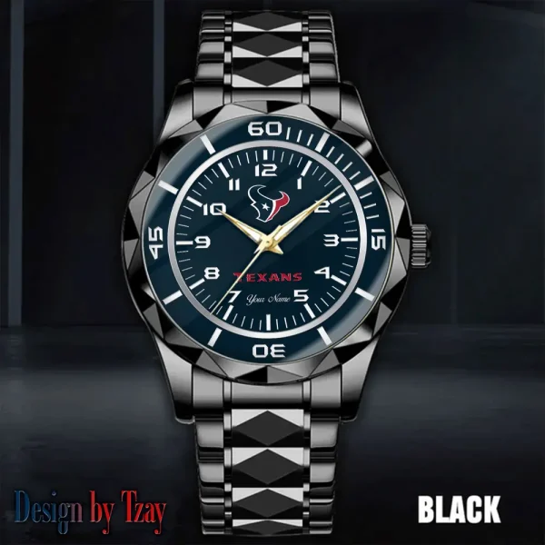 Houston Texans Best Dad Ever Luxury Diamond Men Wristwatch Father's Day Gift SPTDMW240 - Image 4