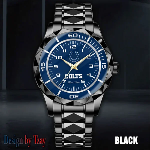 Indianapolis Colts Best Dad Ever Luxury Diamond Men Wristwatch Father's Day Gift SPTDMW241 - Image 2