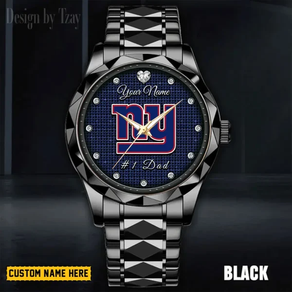 New York Giants #1 Dad Luxury Diamond Men Wristwatch Father's Day Gift SPTDMW218 - Image 3