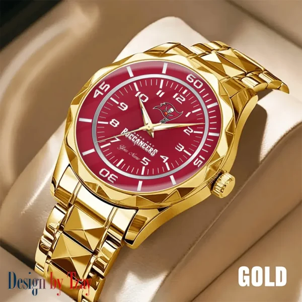 Tampa Bay Buccaneers Best Dad Ever Luxury Diamond Men Wristwatch Father's Day Gift SPTDMW249 - Image 2