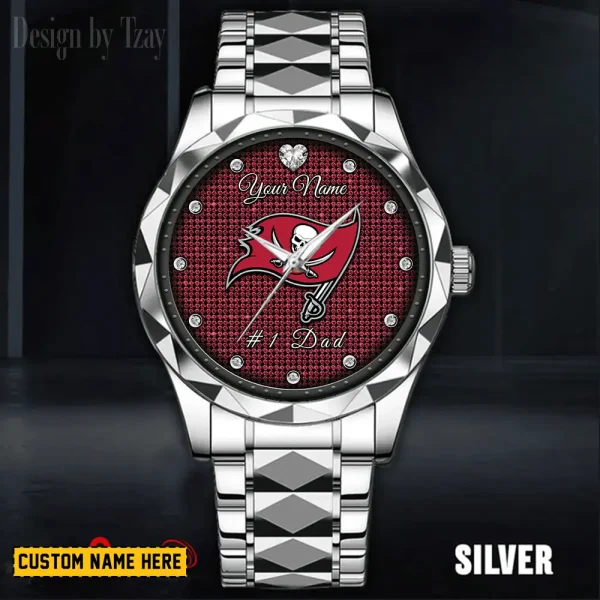 Tampa Bay Buccaneers #1 Dad Luxury Diamond Men Wristwatch Father's Day Gift SPTDMW224 - Image 2
