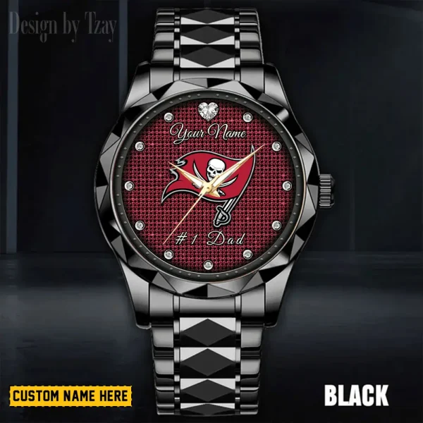 Tampa Bay Buccaneers #1 Dad Luxury Diamond Men Wristwatch Father's Day Gift SPTDMW224 - Image 5