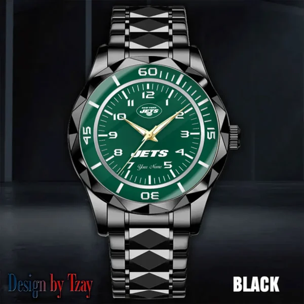 New York Jets Best Dad Ever Luxury Diamond Men Wristwatch Father's Day Gift SPTDMW252 - Image 3