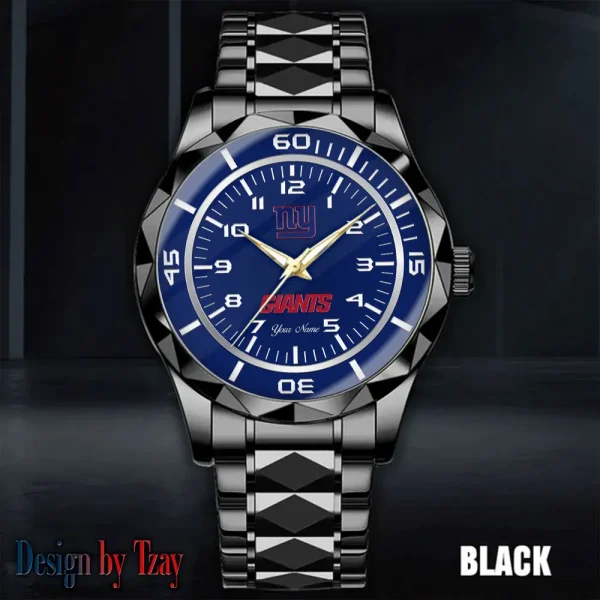 New York Giants Best Dad Ever Luxury Diamond Men Wristwatch Father's Day Gift SPTDMW253 - Image 5