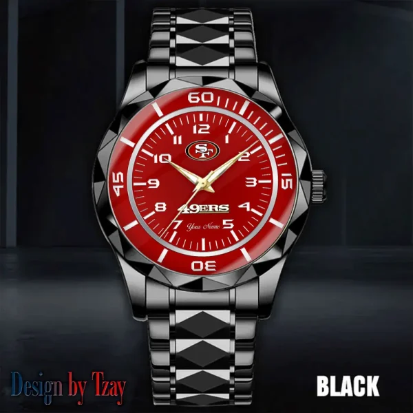 San Francisco 49ers Best Dad Ever Luxury Diamond Men Wristwatch Father's Day Gift SPTDMW256 - Image 5