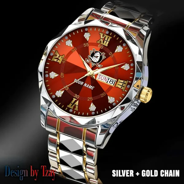 Anaheim Ducks NHL Luxury Diamond Men Wristwatch Trending 2025 SPTDMW259 - Image 5