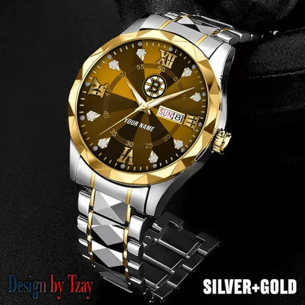 Boston Bruins NHL Luxury Diamond Men Wristwatch Trending 2025 SPTDMW260