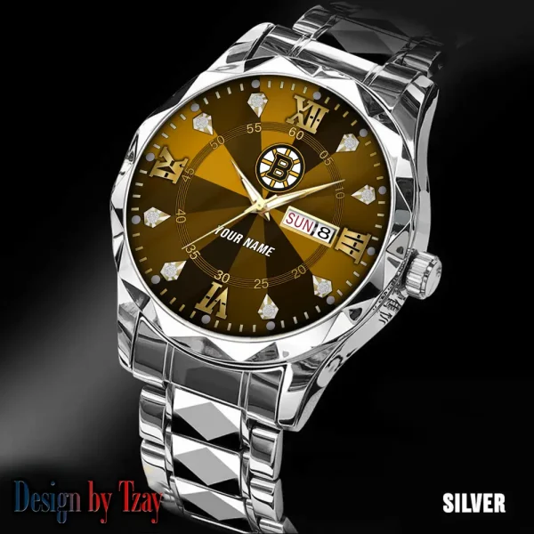 Boston Bruins NHL Luxury Diamond Men Wristwatch Trending 2025 SPTDMW260 - Image 2