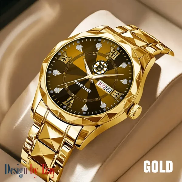 Boston Bruins NHL Luxury Diamond Men Wristwatch Trending 2025 SPTDMW260 - Image 5
